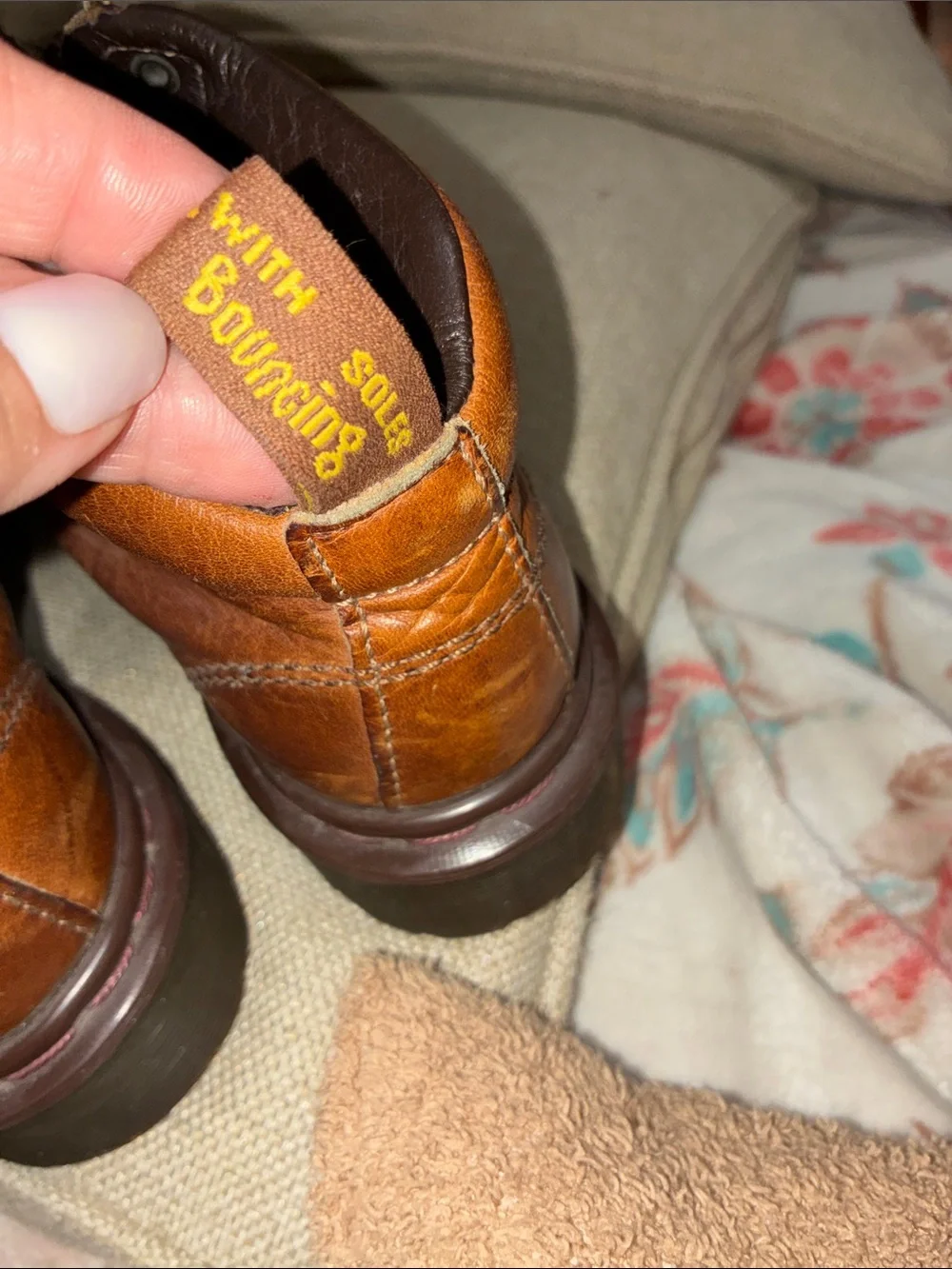 Dr. Martens Brown Leather Lace-Up Outdoor Boots
